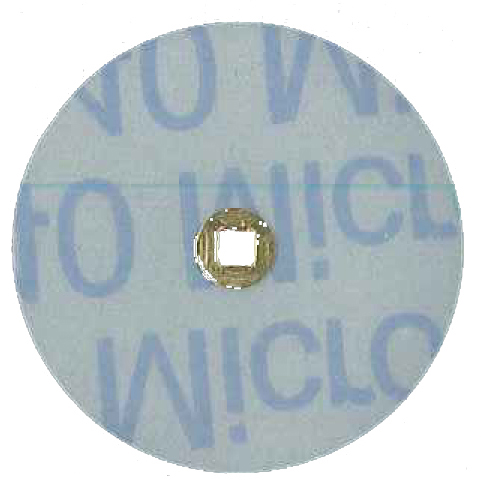 MaxiFinish BRASS CENTER ALUMINUM OXIDE PLASTIC DISC 1 1/2"(38mm)SUPER-FINE grit box of 100