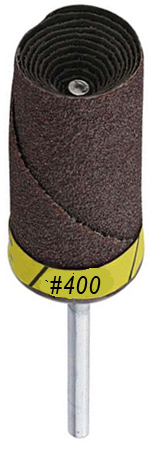 Abrasive Cartridge Roll with mandrel grit 400 pack of 10