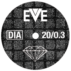 FIBERCUT disc 20 x .3mm Pack of 10 wheels for Zirconia Diamond EVE-GERMANY