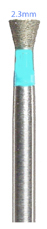 HP DIAMOND BURS /6 pack Inverted cone 2.3mm - Click Image to Close