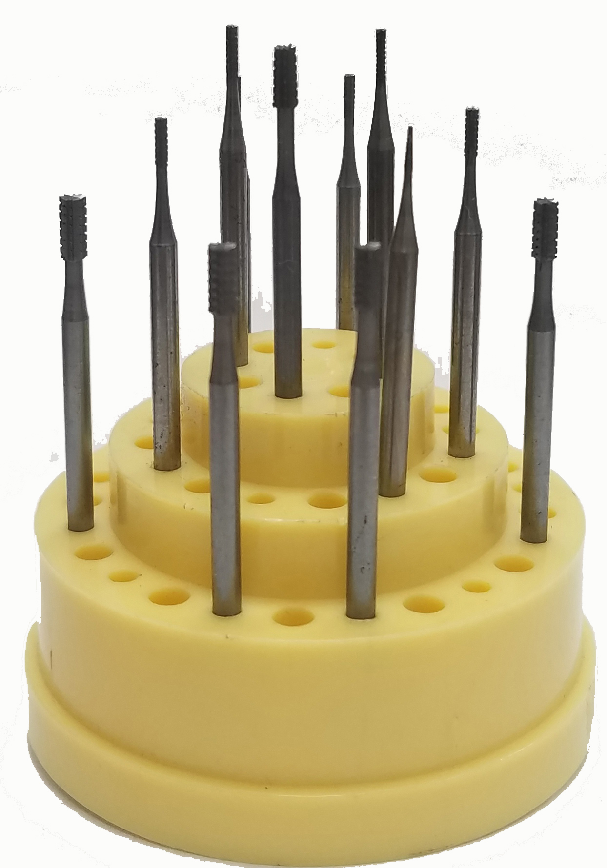 BURS SET of 12 TAPERED & STRAIGHT CYLINDERS