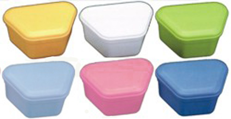 DENTURE BOXES, assorted colors - Click Image to Close