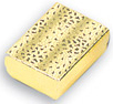 COTTON FILLED BOXES GOLD, 3"X2"X1.06" #32