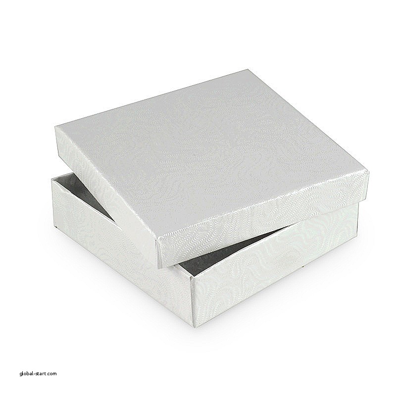 COTTON FILLED BOXES WHITE, 5.25"x4.75"x.87" #53