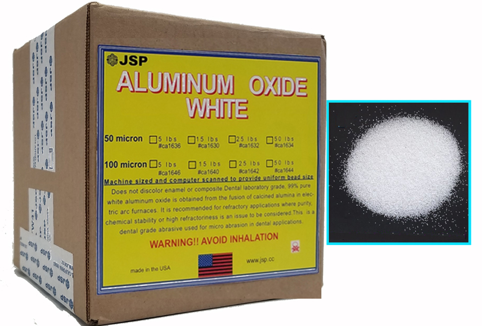 ALUMINUM OXIDE, WHITE 25 LBS 100 micron - Click Image to Close