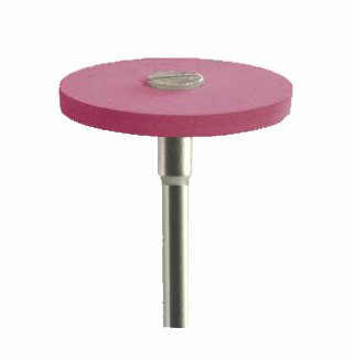 Fine PINK -Silicone Diamond Wheel - for shining -scratch removal - leaves satin finish on all porcel