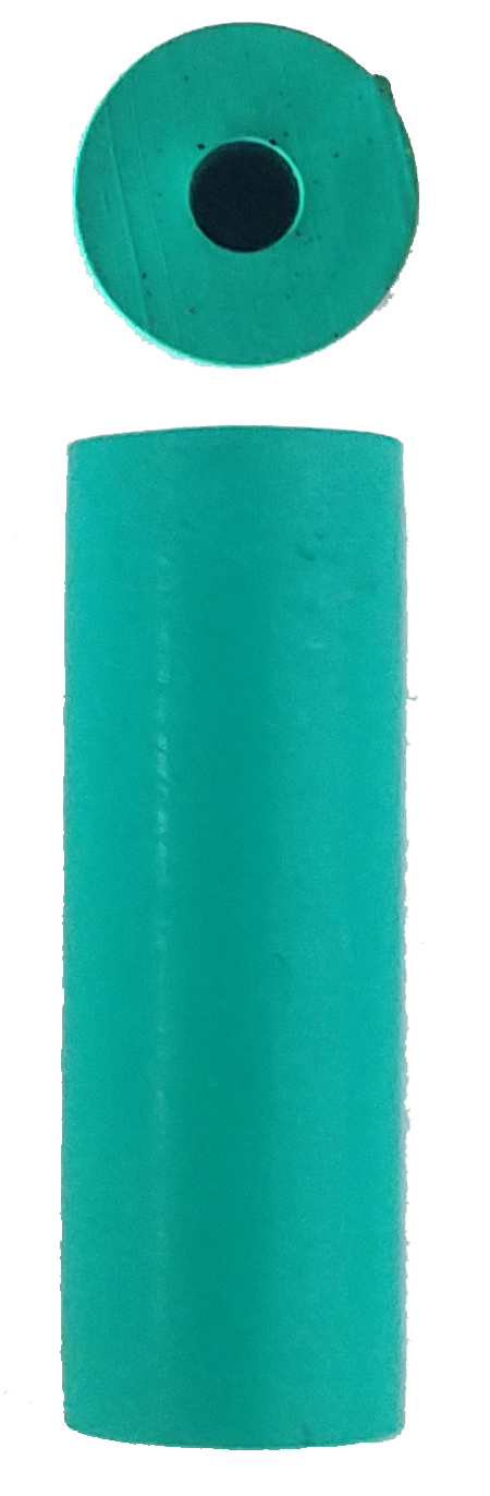 SUPER SILICON SOFTEE CYLNDER, FINE, green 7x20mm EVE-GERMANY