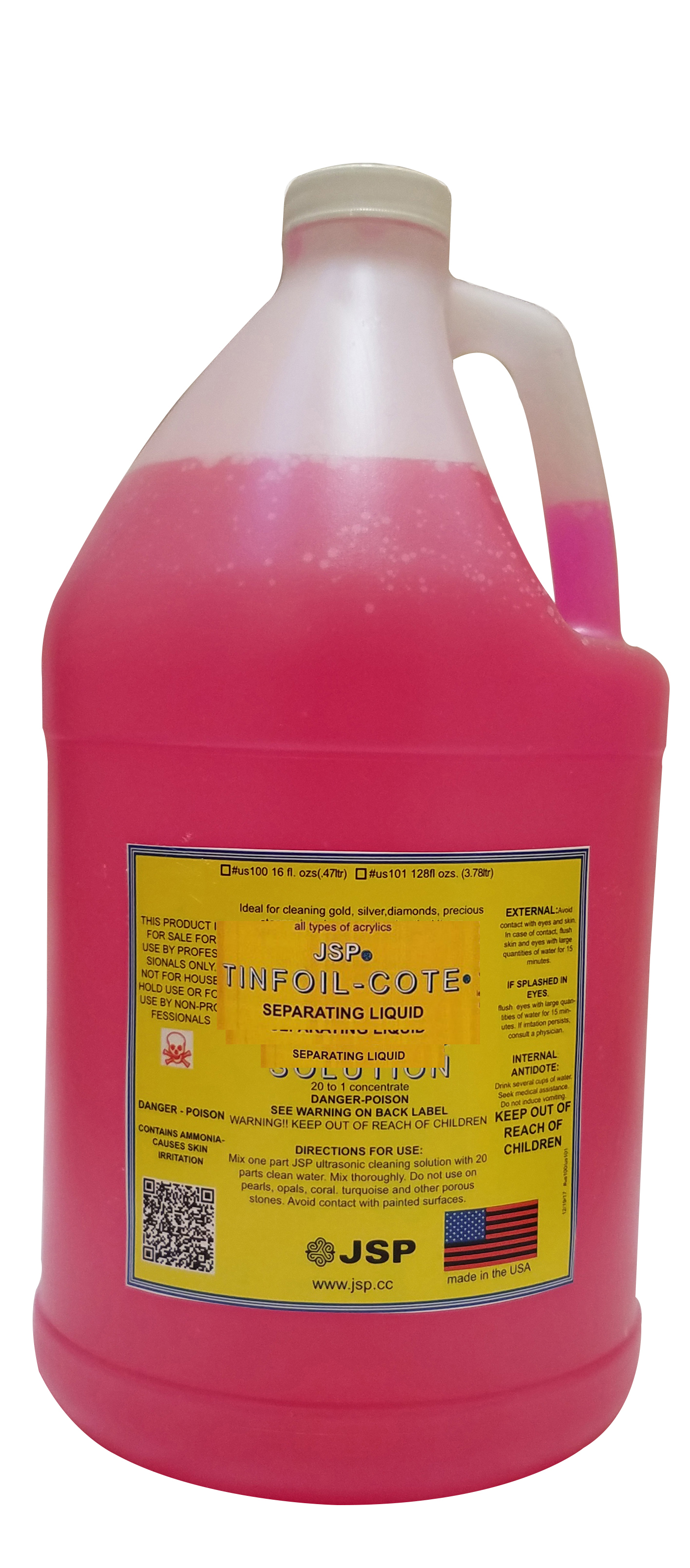 JSP® TINFOIL-COTE SEPARATING LIQUID 1 gallon - Click Image to Close