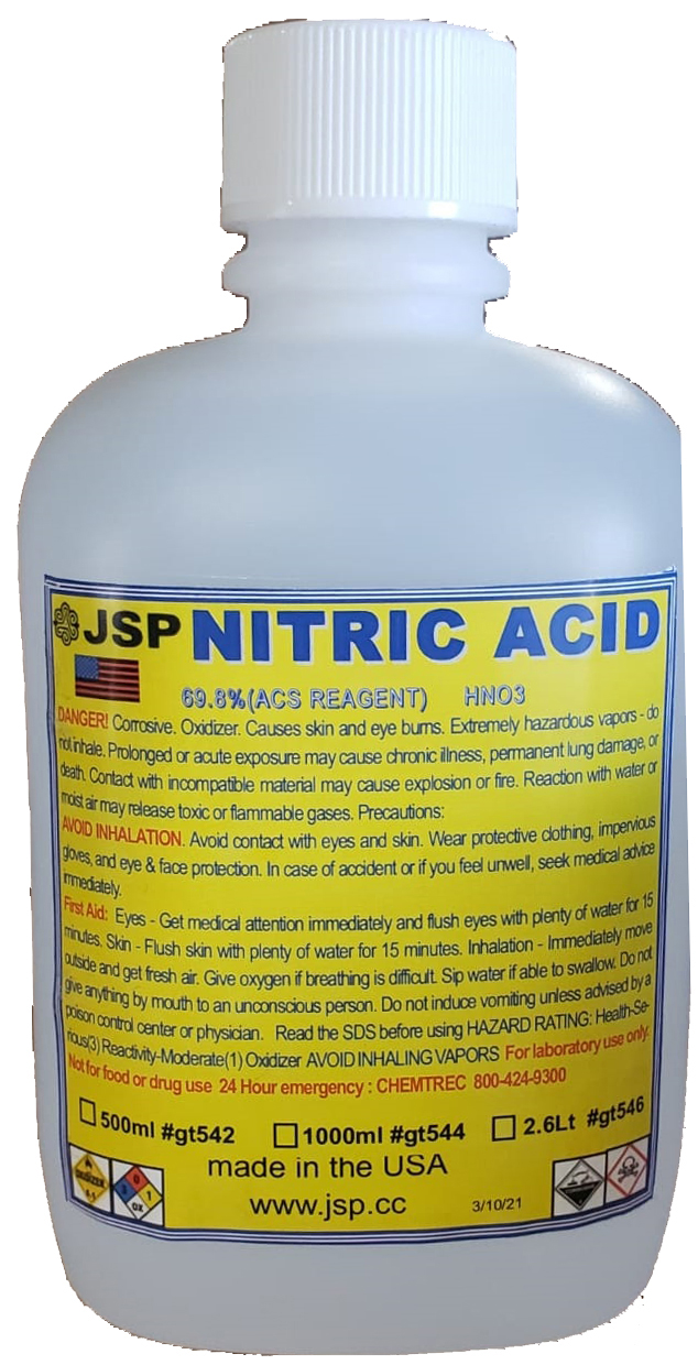 NITRIC ACID 1 Liter (33.8oz) 67%