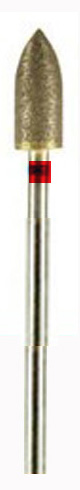DIAMOND BUR, SINTERED, X-fine 600 grit 2.34mm mandrel(hp)Pointed bullet 12x6mm