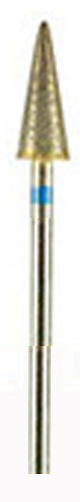 DIAMOND BUR, SINTERED, Medium 240 grit 2.34mm mandrel(hp)Cone, pointed 13mm x 5mm