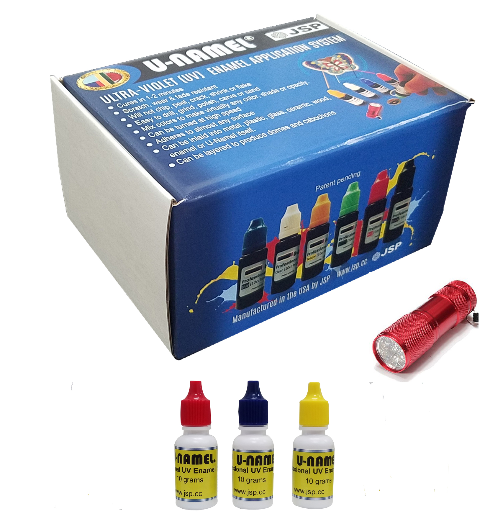 U-NAMEL® starter kit, 3 colors+ led - Click Image to Close