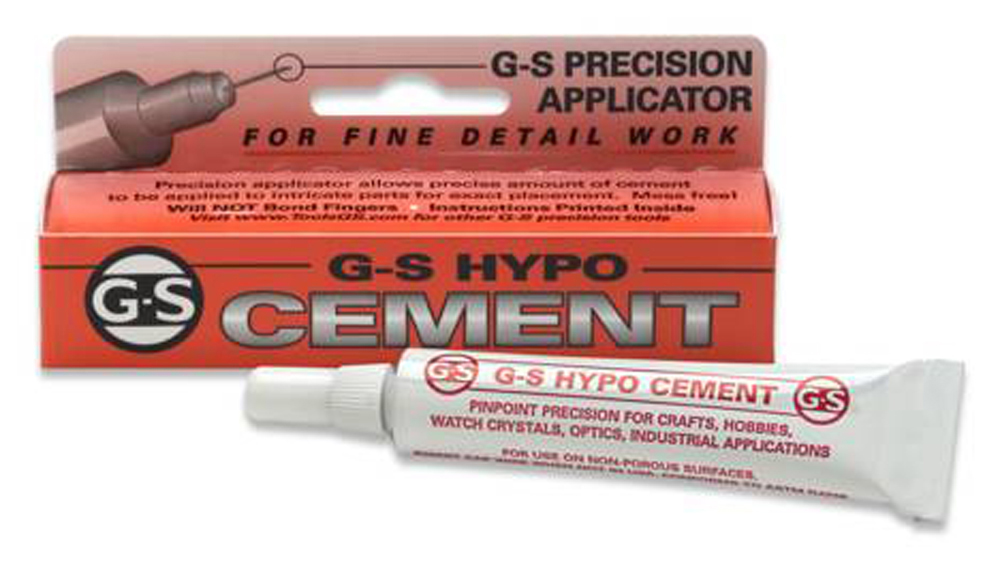G&S WATCH CRYSTAL HYPO CEMENT .3 oz - Click Image to Close