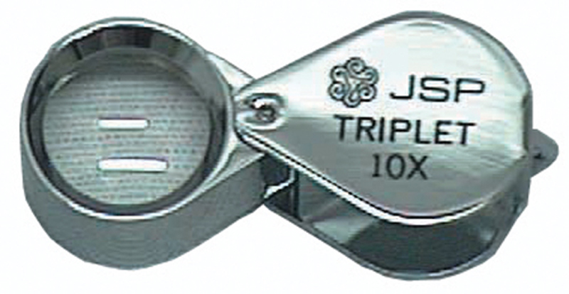 10X TRIPLET LOUPE 18mm chrome - Click Image to Close