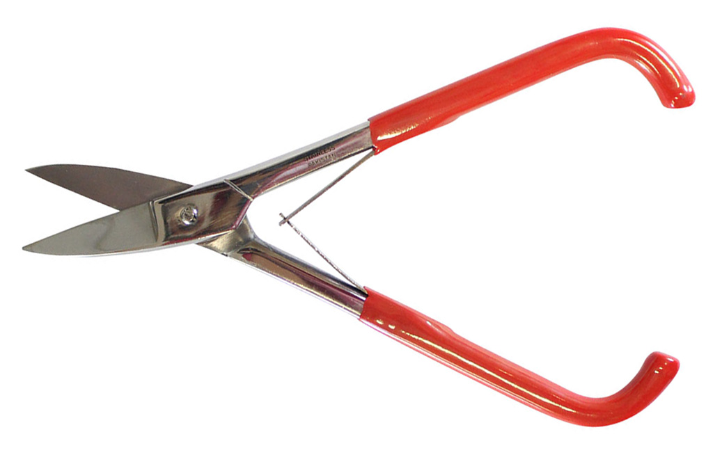 LIGHTWEIGHT METAL SNIPS. STRAIGHT SHEARS WITH SPRING