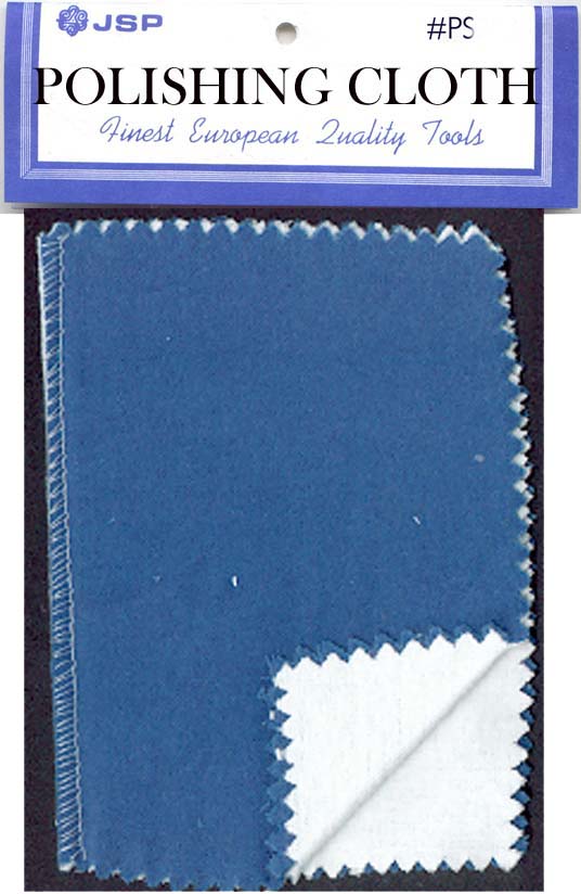 JEWELERS POLISHING CLOTH , 8"x6"" Blue/white. - Click Image to Close