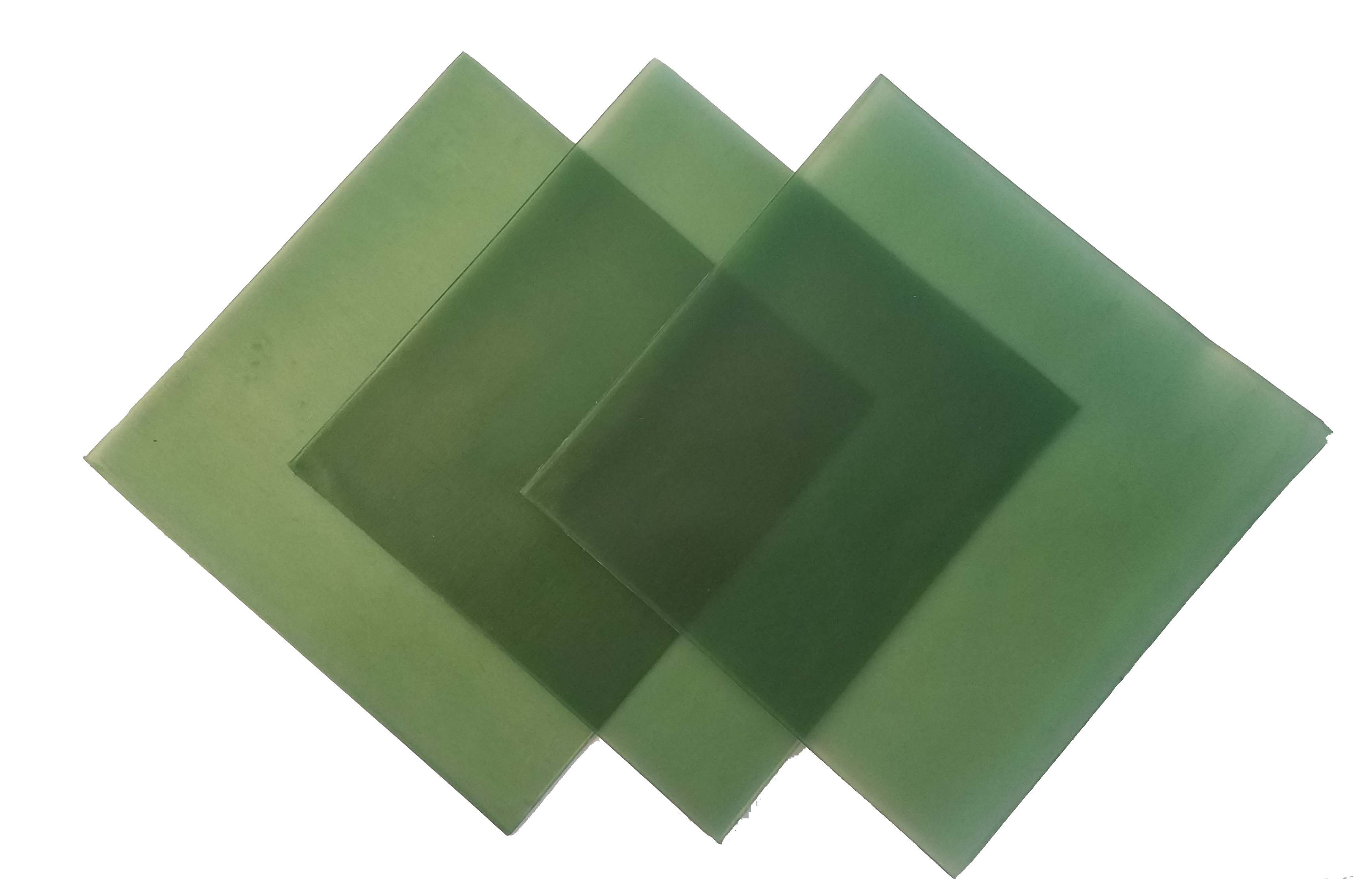 4"x4" sheet wax 16 gauge green