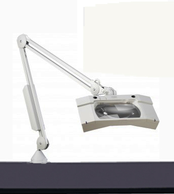 LAMP, LED, WITH MAGNIFIER, Clamp on