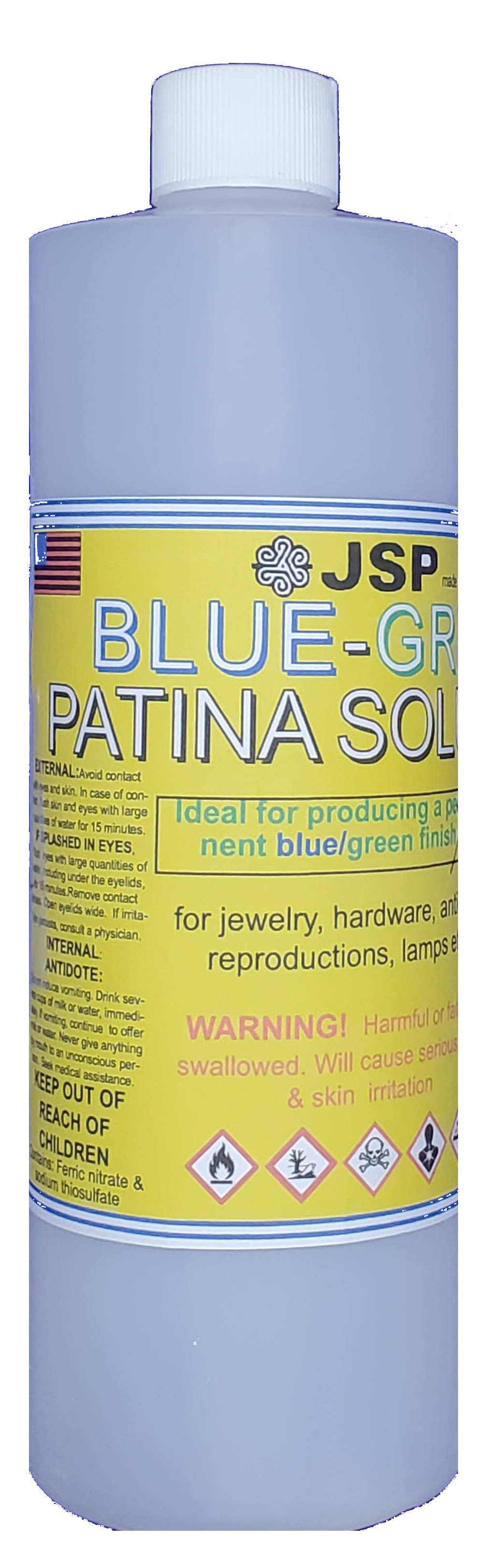BLUE- GREEN PATINA 16 ounces