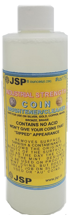 JSP® COIN BRIGHTENER CLEANER 8 ounces - Click Image to Close