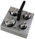 Disc Cutter, Round 4 Pieces with Handle 1.25- 2"