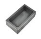 GRAPHITE INGOT MOLD 1000 grams gold, 520 grams silver i.d. 140x30x28mm