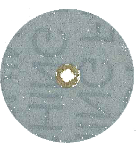 MaxiFinish BRASS CENTER 3M ALUMINUM OXIDE PLASTIC DISC 1 1/2"(38mm) FINE grit 100 pcs - Click Image to Close