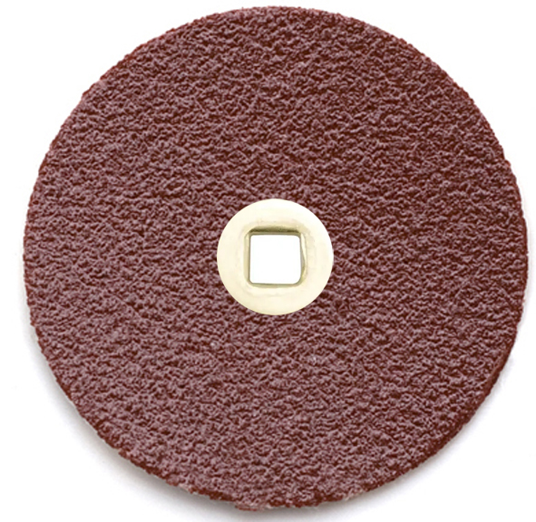 MaxiFinish BRASS CENTER GARNET DISC 1 1/2"(38mm) FINE grit 100pieces - Click Image to Close