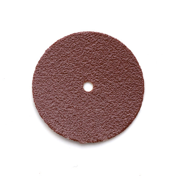 ALUMINUM OXIDE DISC PIN HOLE CENTER 7/8"(21mm) fine 320 grit, box of 100 - Click Image to Close