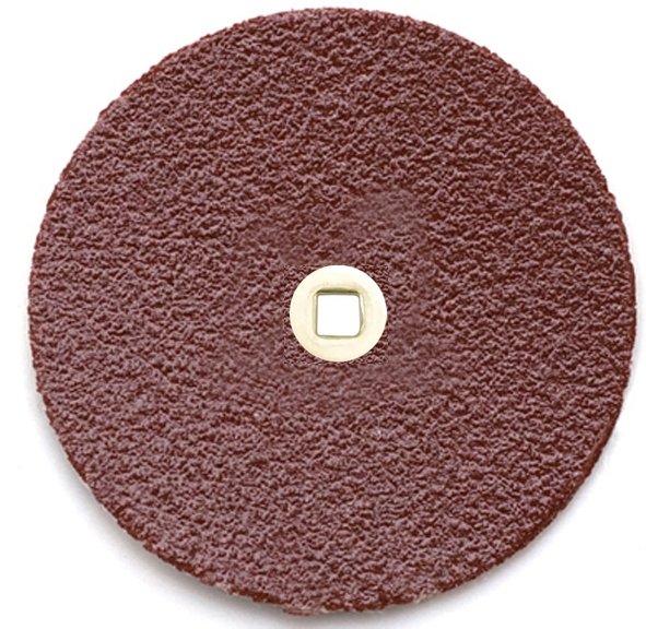 ALUMINUM OXIDE BRASS CENTER DISC 1 1/2"(38mm) coarse grit box of 100 - Click Image to Close
