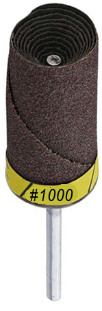 Abrasive Cartridge Roll with mandrel grit 1000 pack of 10 - Click Image to Close