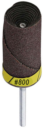 Abrasive Cartridge Roll with mandrel grit 800 pack of 10 - Click Image to Close