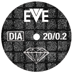 FIBERCUT disc 20 x .2mm Pack of 10 wheels Zirconia , diamond EVE-GERMANY - Click Image to Close