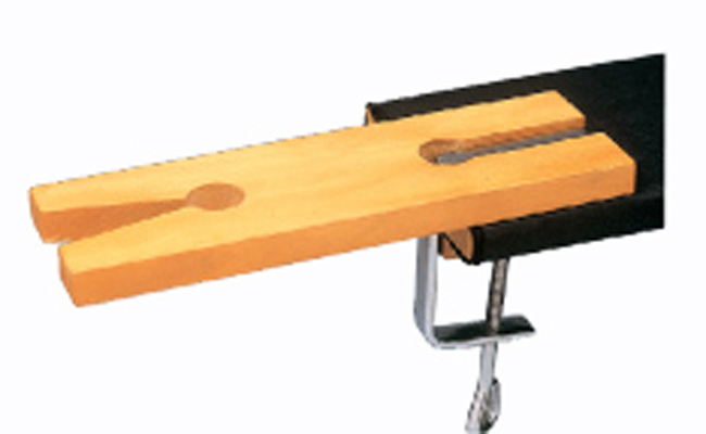 "V"SLOT BENCH PIN WITH CLAMP - Click Image to Close