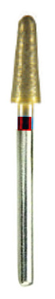 DIAMOND BUR, SINTERED, x-FINE 600 grit 2.34mm mandrel(hp)long tapered 10x3.7mm - Click Image to Close