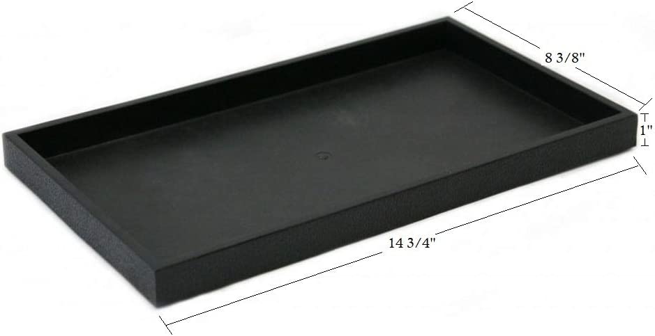 1" STACKABLE TRAY Black - Click Image to Close