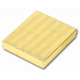 COTTON FILLED BOXES GOLD, 5"X4"X0.87" #53 - Click Image to Close