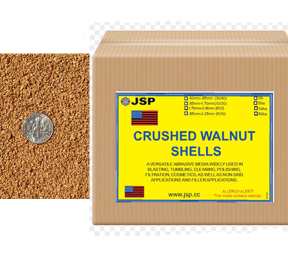 Crushed walnut shell .85-1.7mm 12/20 47 lb - Click Image to Close