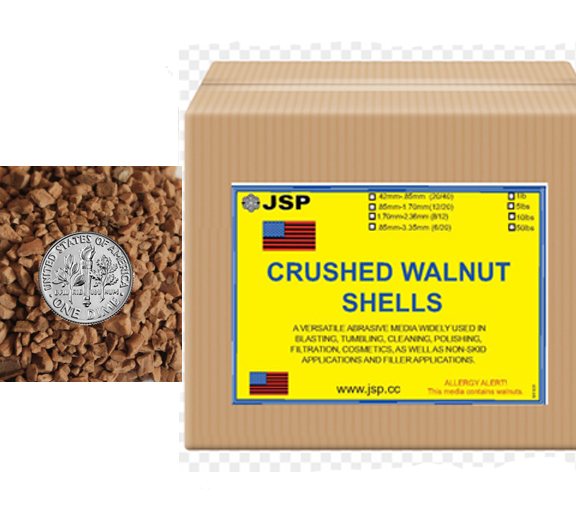 Crushed walnut shell 1.7-2.3mm 8/12 47 lb - Click Image to Close