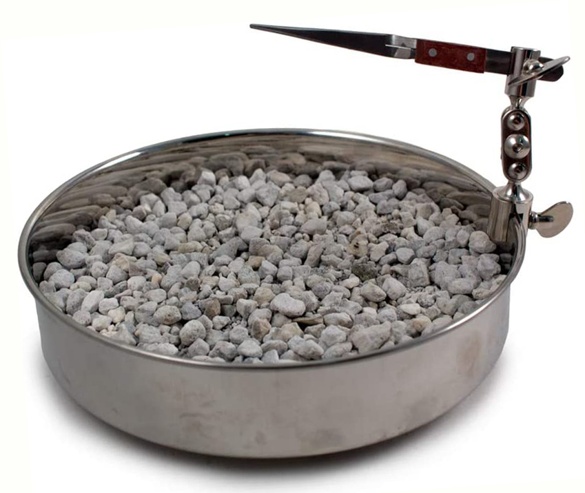 ANNEALING PAN,SWIVEL with PUMICE & TWEEZERS 7.25" - Click Image to Close