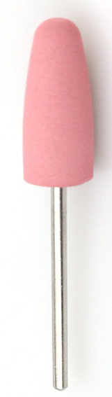 ACRYLIC POLISHER MOUNTED BULLET PINK, Fine 24mm(h)x10mm(w) - Click Image to Close