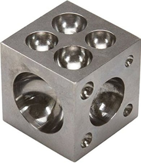 DAPPING BLOCK High Carbon STEEL 2.5" x 2.5" - Click Image to Close