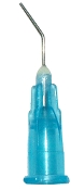 Pre-Bent needle Tip Blue 25 Gauge 100 pieces - Click Image to Close