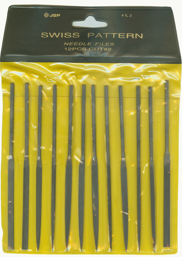 NEEDLE FILES SWISS PATTERN, CUT #2 (Medium) SET OF 12 Assorted shapes - Click Image to Close