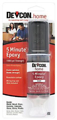 DEVCON 5 MINUTE EPOXY 25ML SYRINGE - Click Image to Close