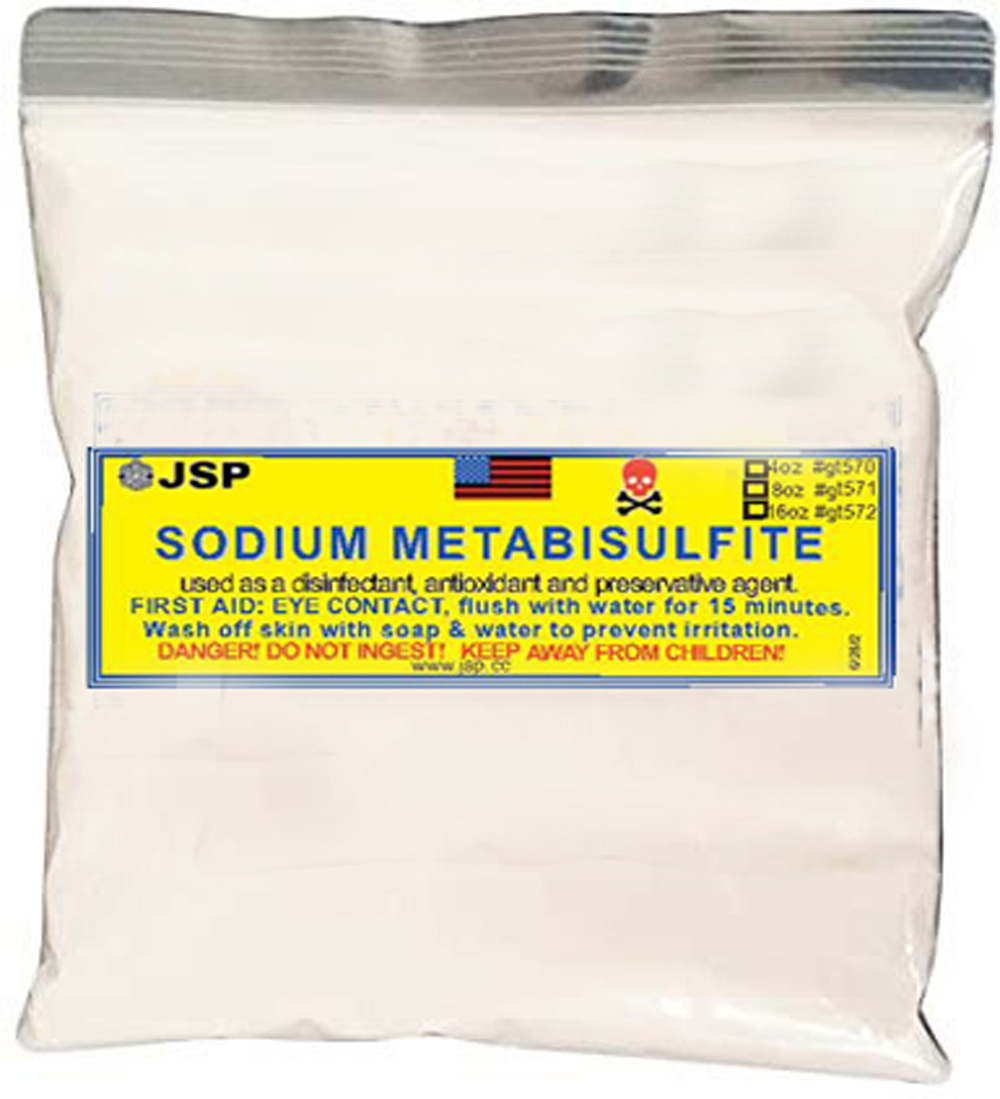 Sodium Metabisulfite 16 ounces - Click Image to Close