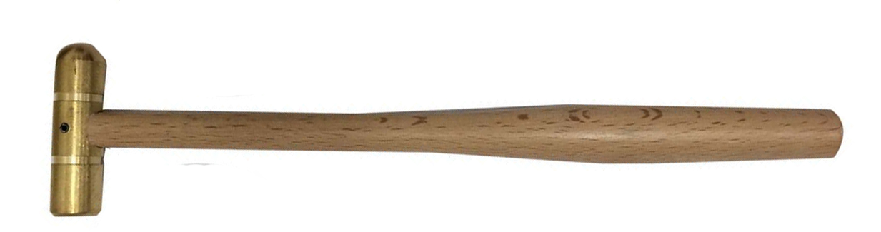 BRASS HAMMER One side ROUNDED HEAD - Click Image to Close