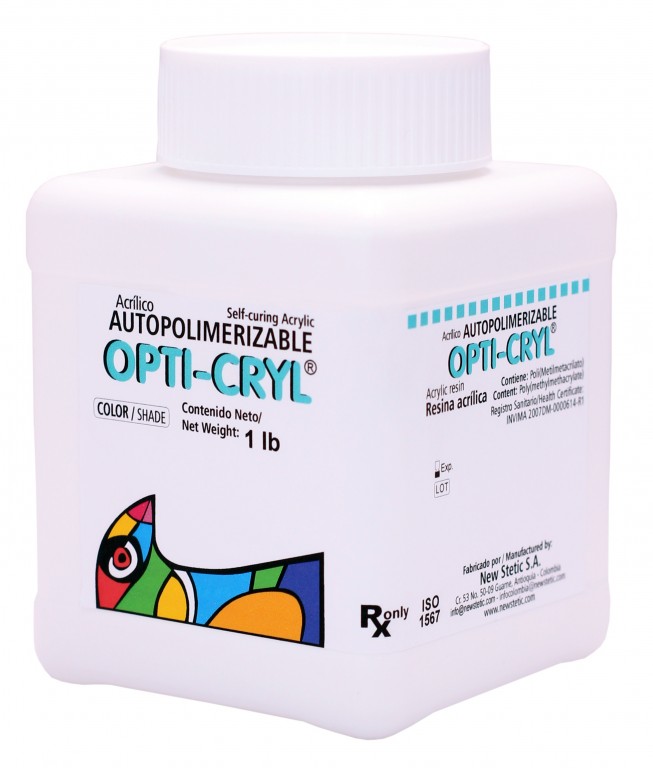 OPTICRYL SELF CURE DENTURE ACRYLIC 1 lbs Clear - Click Image to Close