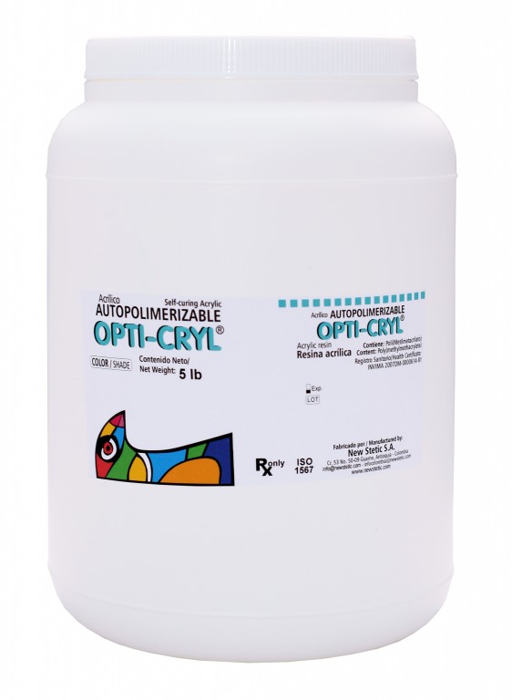 OPTICRYL SELF CURE DENTURE ACRYLIC 5lbs Clear - Click Image to Close