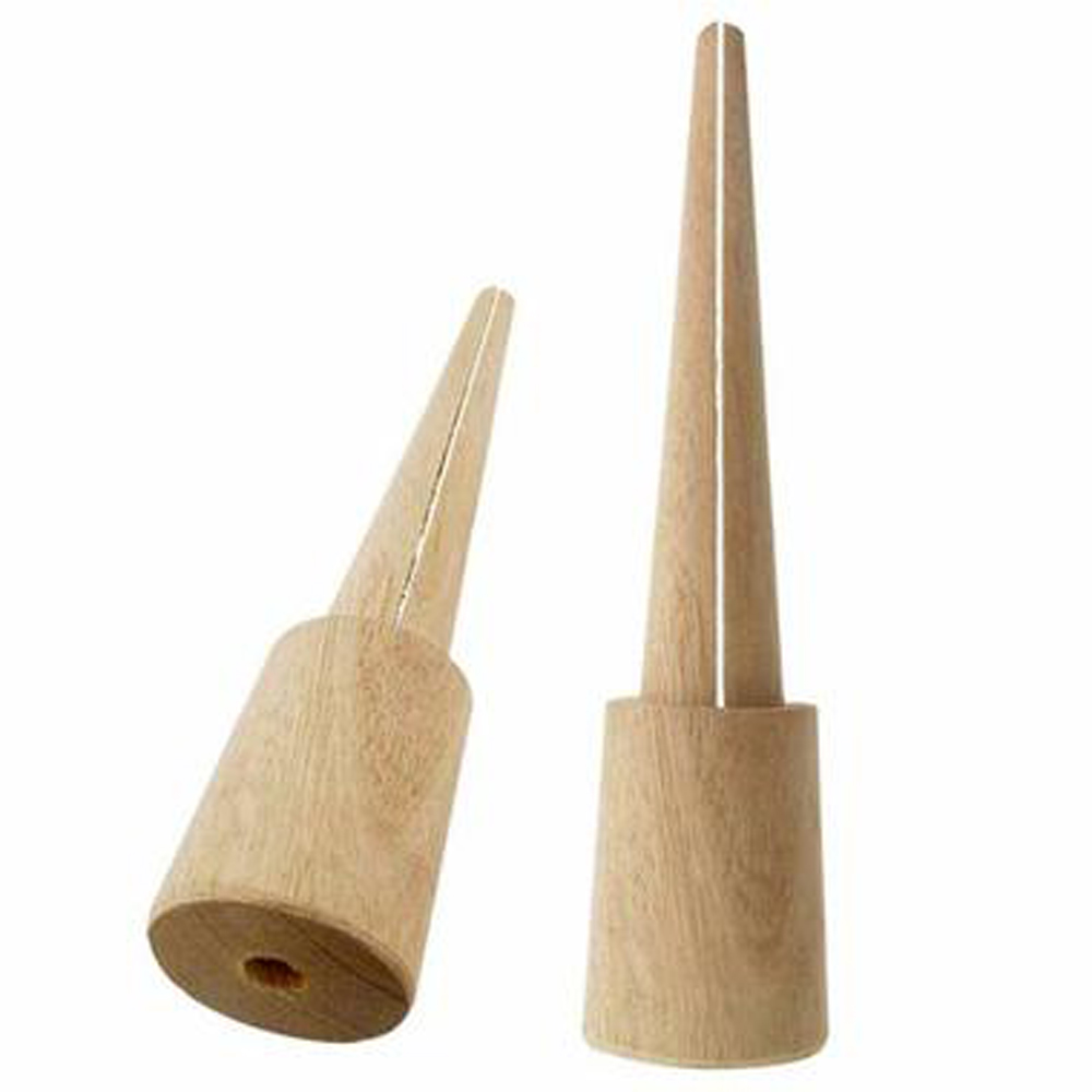 WOOD RING SANDING MANDREL with slit - Click Image to Close